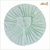 Cotton Plain Thread Work Sea Green Laddu Gopal Poshak